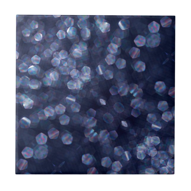 Azulejo De Cerâmica Luzes azuis de trava (Frente)