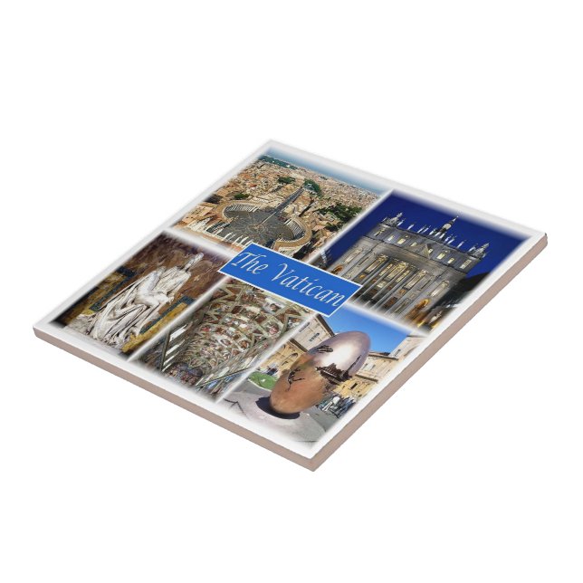 Azulejo De Cerâmica LZO004 THE VATICANO, Lácio, Itália, (Lateral)