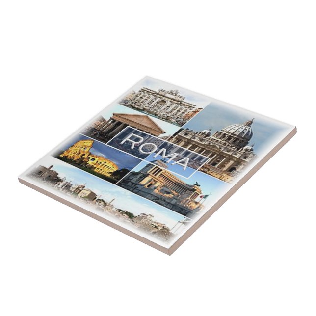 Azulejo De Cerâmica LZO010 mosaico de ROME, Lácio, Itália, (Lateral)