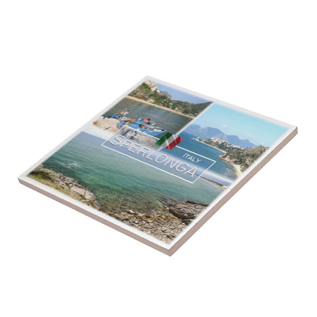 Azulejo De Cerâmica LZO021 SPERLONGA, Lácio, Itália (Lateral)