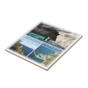 Azulejo De Cerâmica LZO033 SAN FELICE CIRCEO, Lazio, Itália,