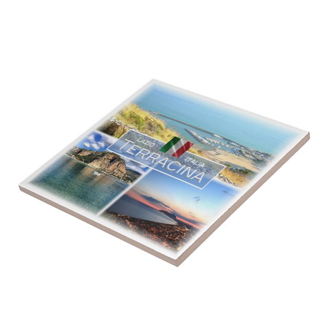 Azulejo De Cerâmica LZO048 TERRACINA, Mosaico, Lácio, Itália (Lateral)