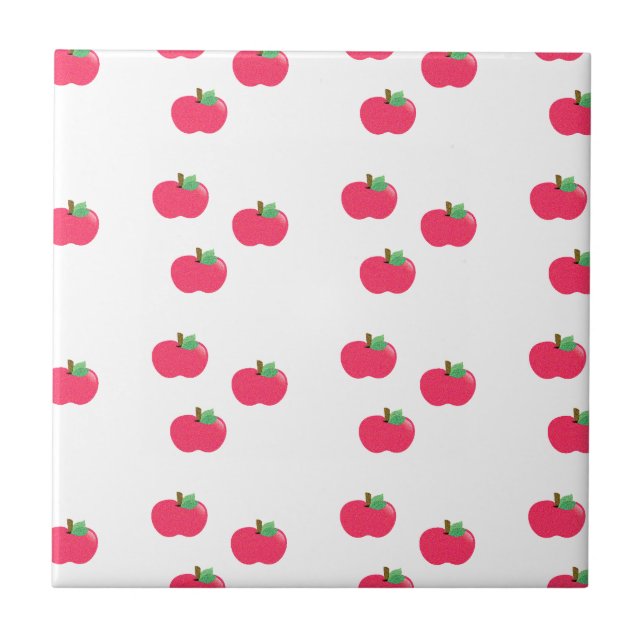 Azulejo De Cerâmica maçã maçãs fruta comida vinha personalizar (Frente)