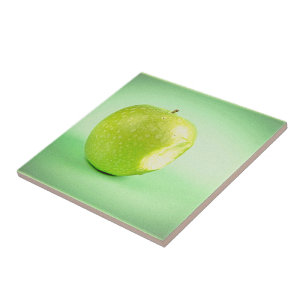 Azulejo De Cerâmica "Maçã Verde" Foto Bela. Compre agora