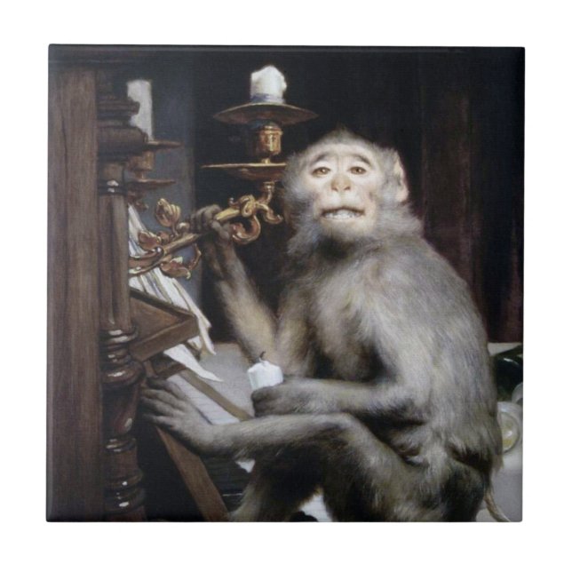 Azulejo De Cerâmica Macaco sorridente (Frente)