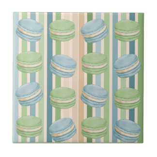 Azulejo De Cerâmica Macaron Light Blue and Soft Olive Green