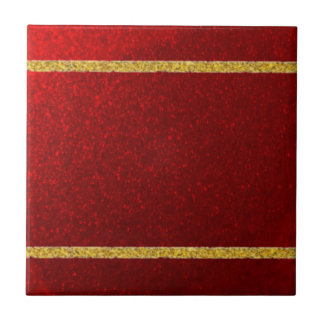 Azulejo De Cerâmica Maçãs Doces Vermelho Dourado