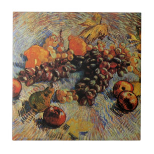Azulejo De Cerâmica Maçãs, Peras, Limões, Uvas por Vincent van Gogh