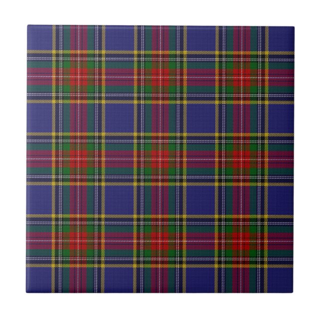 Azulejo De Cerâmica MacBeth Tartan (Frente)