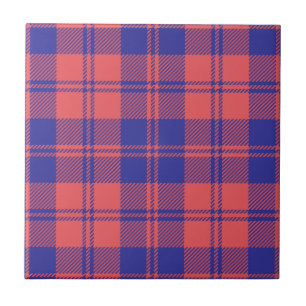 Azulejo De Cerâmica MacGregor da Xadrez de Tartan Caça ao Clã de Gle