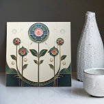 Azulejo De Cerâmica Mackintosh Art Deco Abstrato Floral Wall Decor<br><div class="desc">Esse azulejo cerâmico apresenta formas geométricas ousadas e padrões florais complexos que lembram o estilo icônico de Mackintosh. Ele era um proeminente arquiteto escocês, designer e artista do movimento Art Nouveau. Linhas limpas, formas geométricas e um forte sentido de simetria caracterizam seu trabalho. Estes elementos estão lindamente representados na nossa...</div>