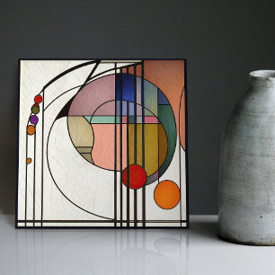 Azulejo De Cerâmica Mackintosh Art Deco Abstrato Floral Wall Decor
