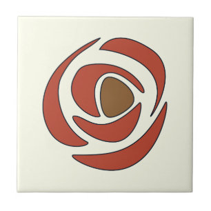 Azulejo De Cerâmica Mackintosh Pomegranate Art Nouveau Rosas