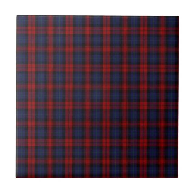 Azulejo De Cerâmica MacLachlan/Tartan clã de McLaughlin (Frente)