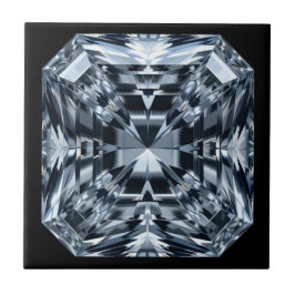 Azulejo De Cerâmica Macro Asscher-Cut Diamond - Hall of Mirrors