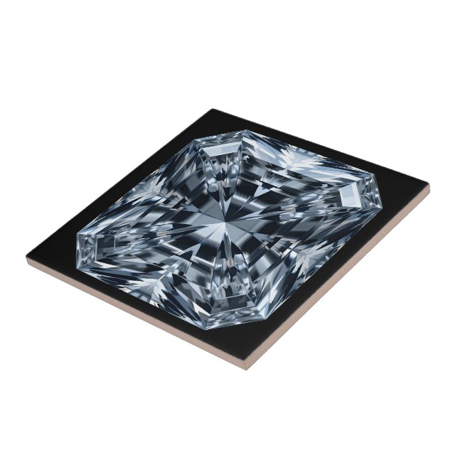 Azulejo De Cerâmica Macro Asscher-Cut Diamond - Hall of Mirrors (Lateral)