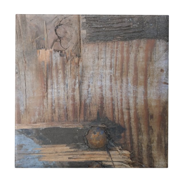 Azulejo De Cerâmica Madeira de som I (Frente)