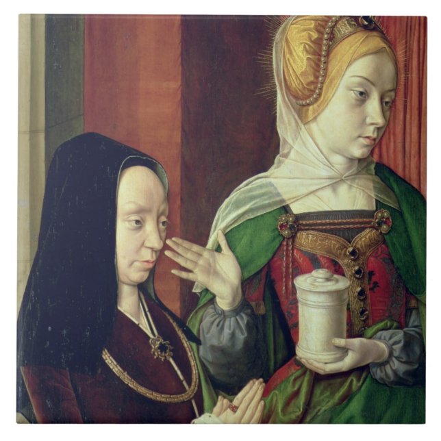 Azulejo De Cerâmica Madeleine de Bourgogne apresentou por St Mary (Frente)