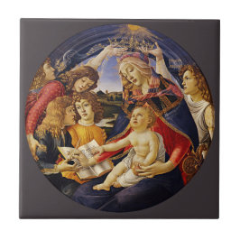Azulejo De Cerâmica Madona do Magnificat de Botticelli