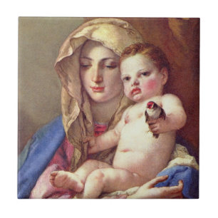 Azulejo De Cerâmica Madonna do Goldfinch