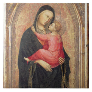 Azulejo De Cerâmica Madonna e criança (painel) 3