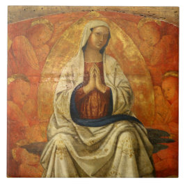 Azulejo De Cerâmica Madonna em Gloria (Virgem Maria Enthroned)