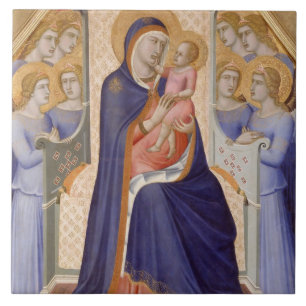 Azulejo De Cerâmica Madonna na glória, c.1315 (tempera no painel)