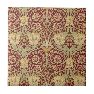 Azulejo De Cerâmica Madressilva e tulipa 1876 por William Morris