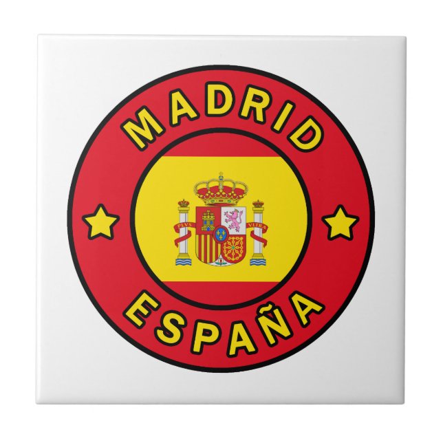 Azulejo De Cerâmica Madrid España (Frente)