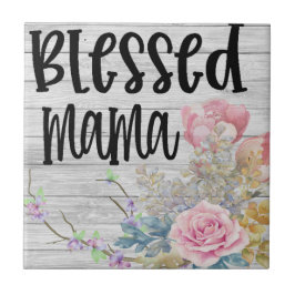 Azulejo De Cerâmica Mãe abençoada