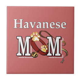 Azulejo De Cerâmica Mãe de Havanês