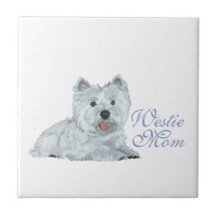 Azulejo De Cerâmica Mãe do Westie