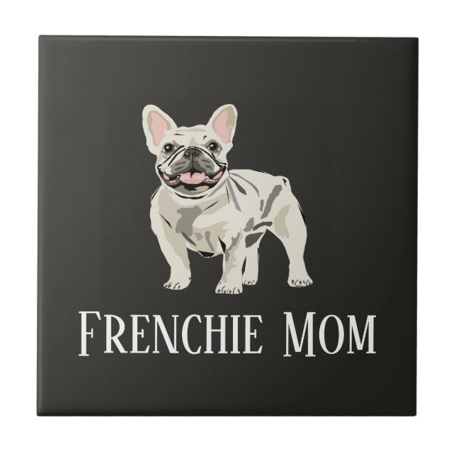 Azulejo De Cerâmica Mãe Frenchie (Frente)