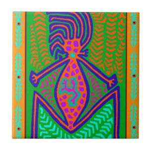 Azulejo De Cerâmica Mãe Terra Xamânica
