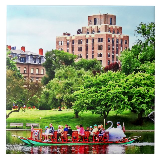 Azulejo De Cerâmica Mães de Boston - Jardim Público de Boston (Frente)