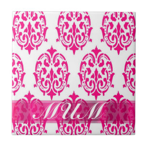 Azulejo De Cerâmica Mães de damasco Rosa Moderno