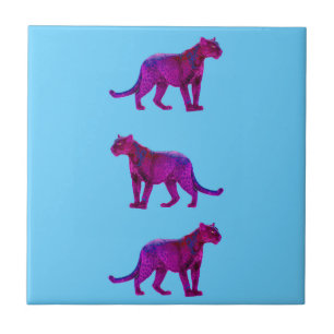 Azulejo De Cerâmica Magenta Panthers
