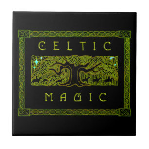 Azulejo De Cerâmica Magia Celta - A Árvore Excelente