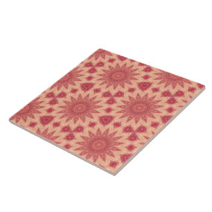 Azulejo De Cerâmica Mágica Floral Boho Silenciada