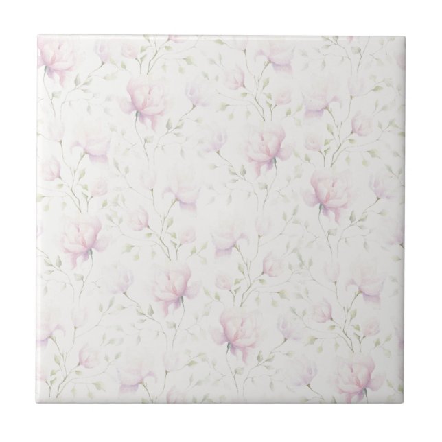 Azulejo De Cerâmica Magnésia Rosa (Frente)