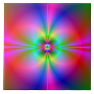 Azulejo De Cerâmica Magnetosfera colorida