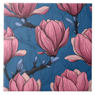 Azulejo De Cerâmica Magnolia Jardim