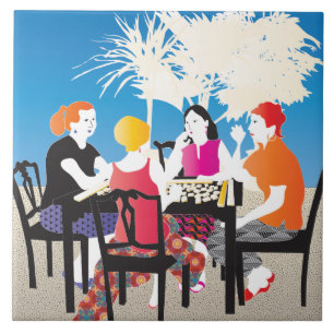Azulejo De Cerâmica Mah Jongg Alfresco2