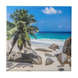 Azulejo De Cerâmica Mahe Seychelles Carana Beach Poster