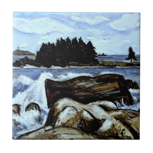 Azulejo De Cerâmica Maine, Ilha de Jotham, (Frente)