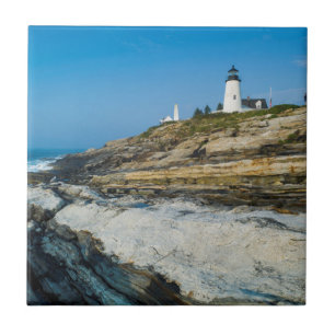 Azulejo De Cerâmica Maine, Pemaquid Point, Farol de Pemaquid Point