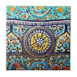 Azulejo De Cerâmica Maiolica Floral espanhola italiana medieval