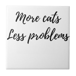Azulejo De Cerâmica Mais gatos, menos problemas