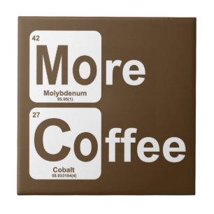 Azulejo De Cerâmica Mais Mesa Periódica do Café