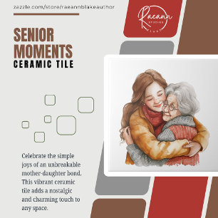 Azulejo De Cerâmica Mais velho Momento Do Dia de as mães / Azulejo De 